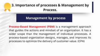 The importance of management by process
 