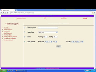 Select the date of EIS 
 