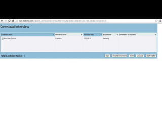 Click on candidate name and start 
Ratifier 
 
