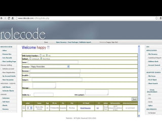 Add the clients information 
 