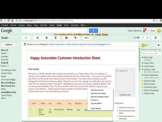 The panelist has to click on the 
interview link to proceed further 
 