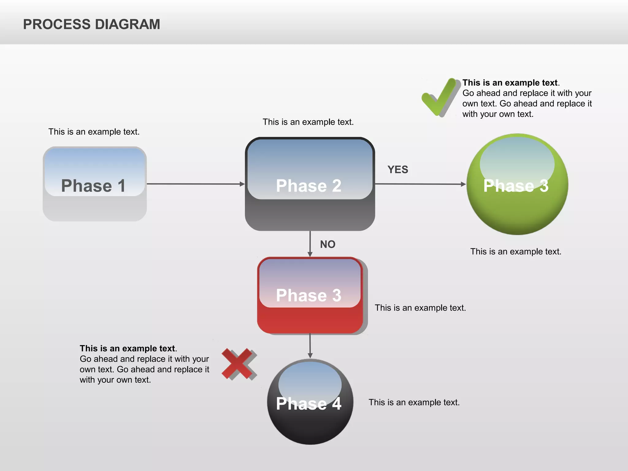 Process Flow Chart for PowerPoint by PoweredTemplate.com