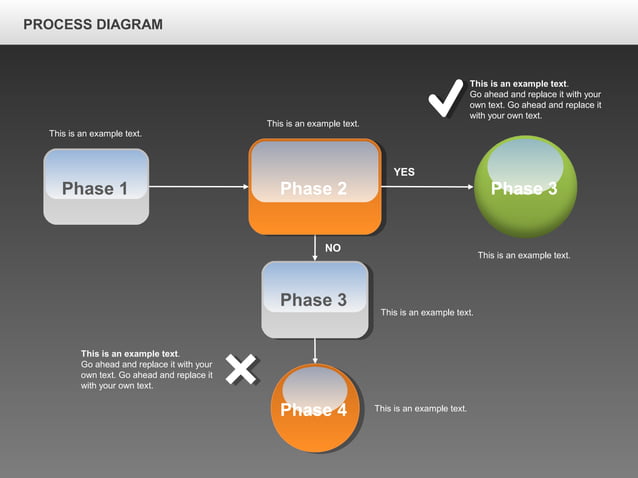 Process Flow Chart for PowerPoint by PoweredTemplate.com