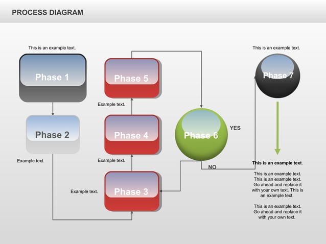 Process Flow Chart for PowerPoint by PoweredTemplate.com
