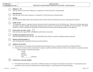 Process fmea work_instructions0 | PDF