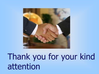 Thank you for your kind
attention
 