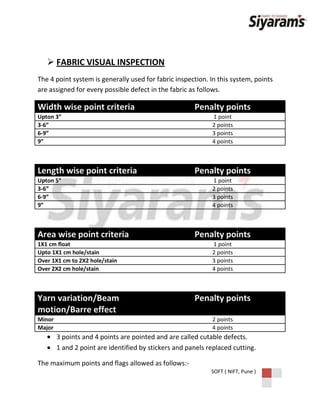 Garment manufacturing process from fabric to poduct | DOCX