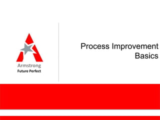 Process Improvement
                               Basics
Armstrong
Future Perfect
 