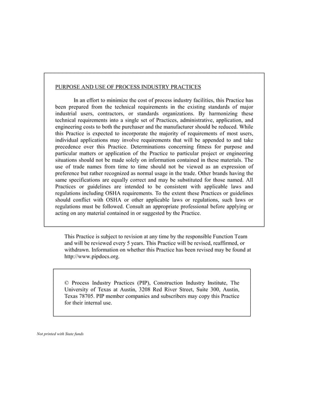 Process Industry Practices Piping Flexibility Analysis Criteria for