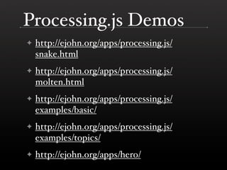 Processing and Processing.js
