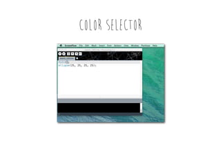 COLOR SELECTOR

 