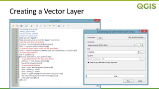 Creating a Vector Layer
 