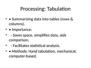 Comprehensive Guide to Data Processing and Analysis in Research ...