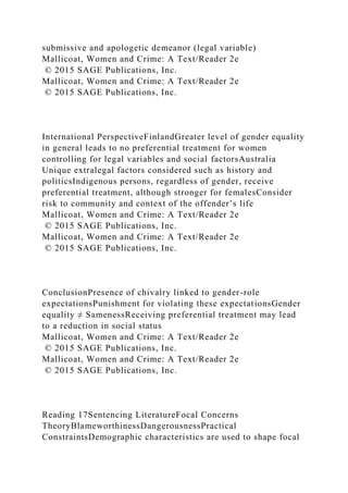 PROCESSING AND SENTENCING OF FEMALE OFFENDERSSECTION I.docx