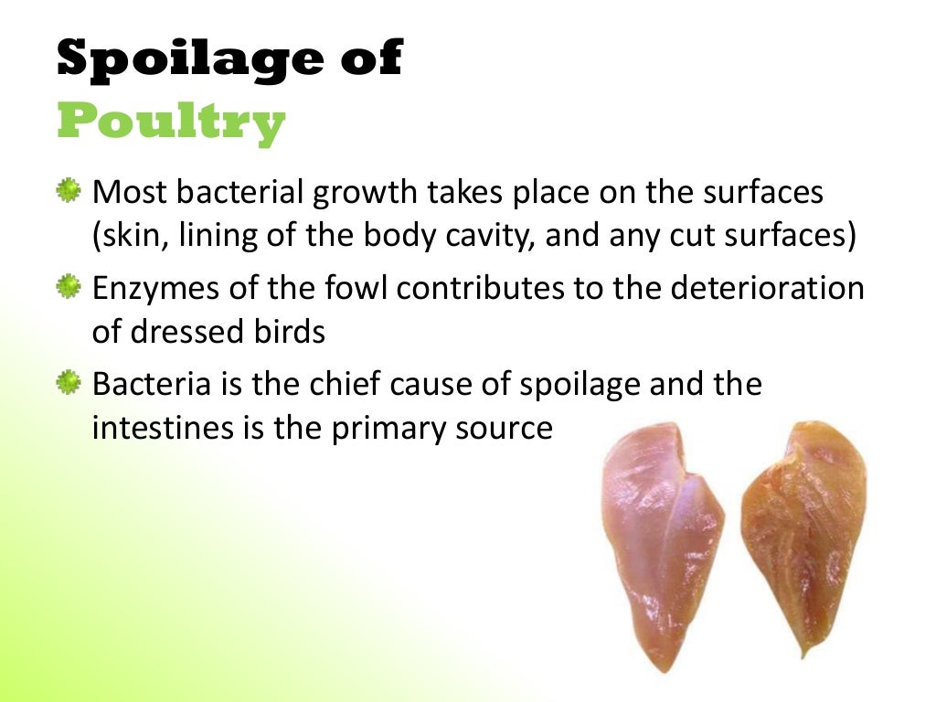 Poultry Contamination, Preservation and Spoilage