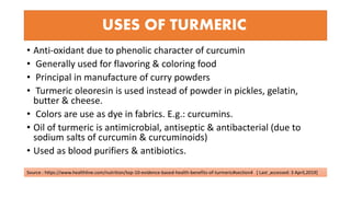 Processing and value added products of Turmeric and Ginger | PPTX