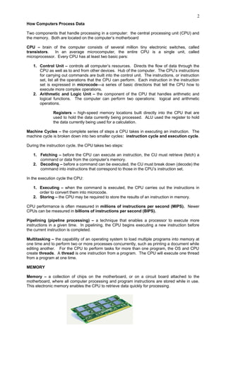 Processing Data | PDF