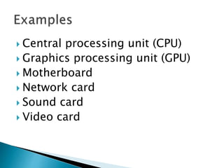 Processing devices | PPTX | Computing | Technology & Computing