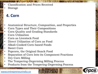 Processing of Cereal Foods, Wheat, Corn, Barely, Sorghum, Oat and Rice ...