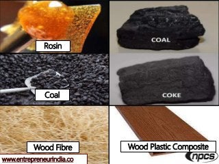 www.entrepreneurindia.co
Rosin
Coal
Wood Fibre Wood Plastic Composite
 