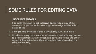 Using Data Correctly Processing of data in research | PPTX