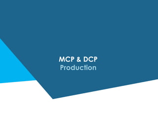 MCP & DCP
Production
 