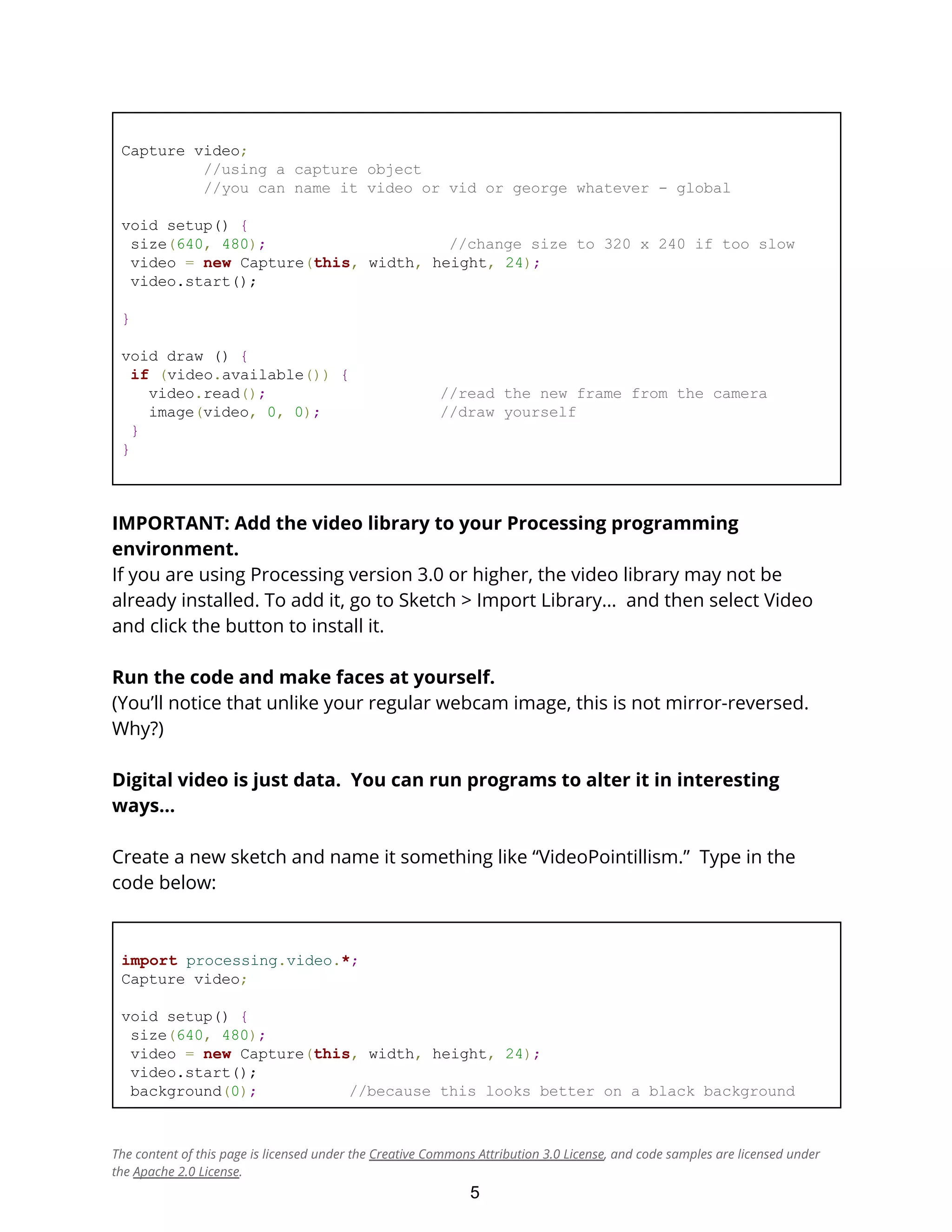Elizabeth Perry: Processing programming language, part 2 | PDF