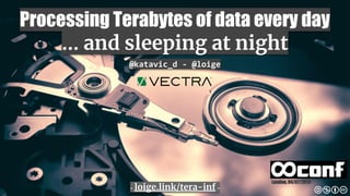Processing Terabytes of data every day
… and sleeping at night
@katavic_d - @loige
London, 04/07/2019
- loige.link/tera-inf -
 