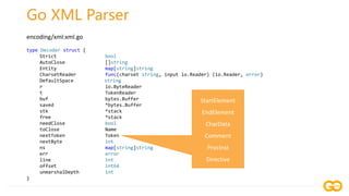 Processing XML and Spreadsheet data in Go | PPTX