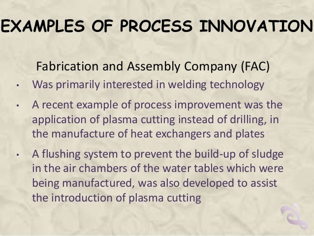 process innovation amp value chain process innovation example