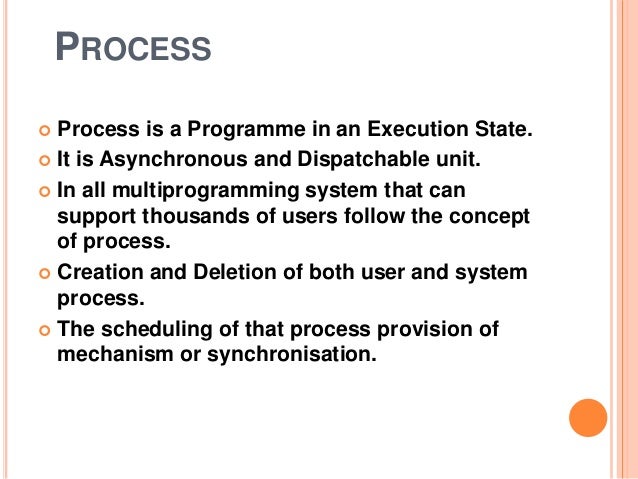Process in operating system