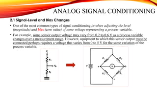 Process Instrumentation: Analog Signal Conditioning | PPTX