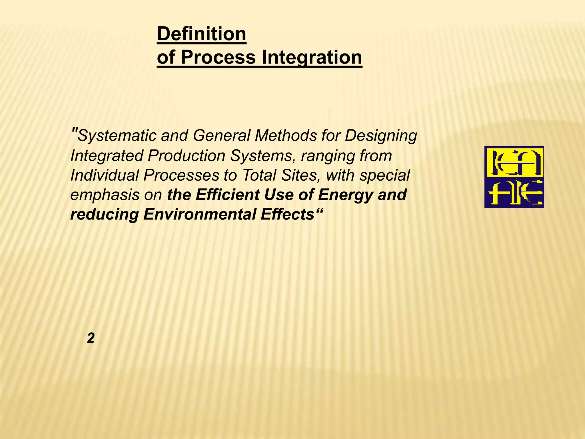 Process integration ppt | PPTX
