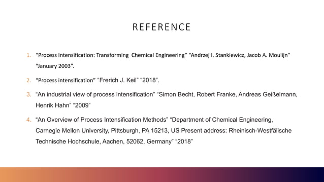 PROCESS INTENSIFICATION presentation.pptx | Mechanical and Industrial ...