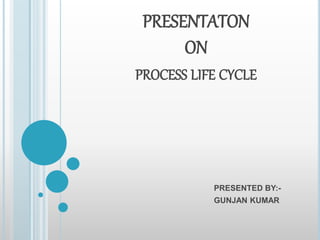PRESENTATON
ON
PROCESS LIFE CYCLE
PRESENTED BY:-
GUNJAN KUMAR
 