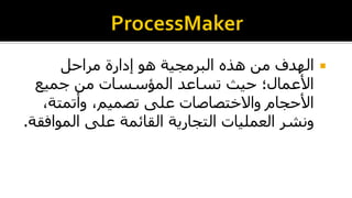 هزاحل إدارة هى البزهجيت هذه هن الهدف
جويع هن الوؤسساث تساعد حيث األعوال؛
،وأتوتت ،تصوين على واالختصاصاث األحجام
الوىافقت على القائوت التجاريت العولياث ونشز.