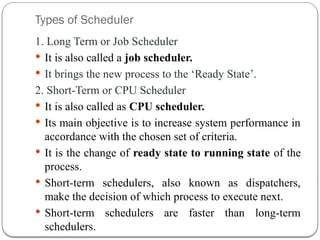 Process Management of Operating Systems. | PPTX
