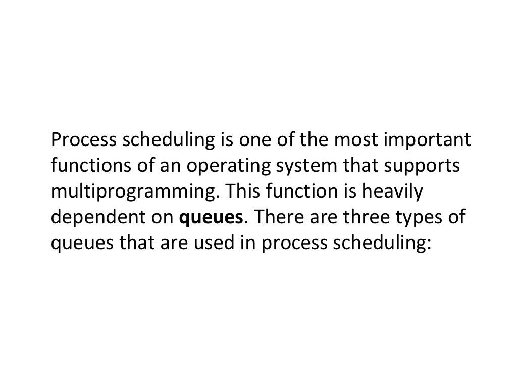 Process management in os