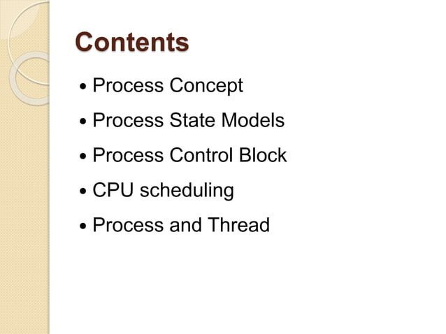 Process management os concept | PPTX | Operating Systems | Computer ...