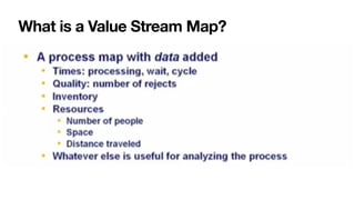 What is a Value Stream Map?
 