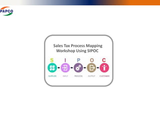 Sales Tax Process Mapping
Workshop Using SIPOC
 