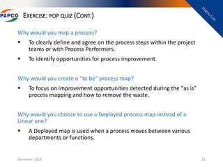 Process mapping session final-Lean Six Sigma | PPTX