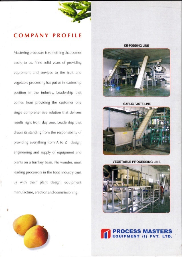 Process Masters Equipment [I] Pvt. Ltd, Maharashtra, Food Processing