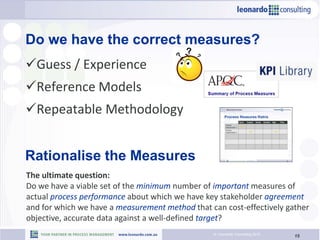 Process Measurement - BPM Roundtable QLD | PDF