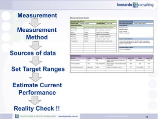Process Measure Example Process Measurement - BPM Roundtable QLD | PDF
