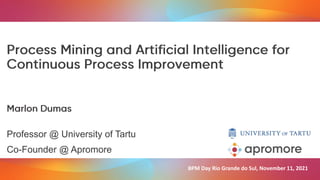 Process Mining and AI for Continuous Process Improvement | PPTX