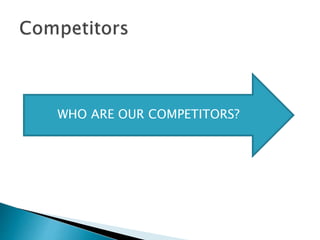 WHO ARE OUR COMPETITORS?
 