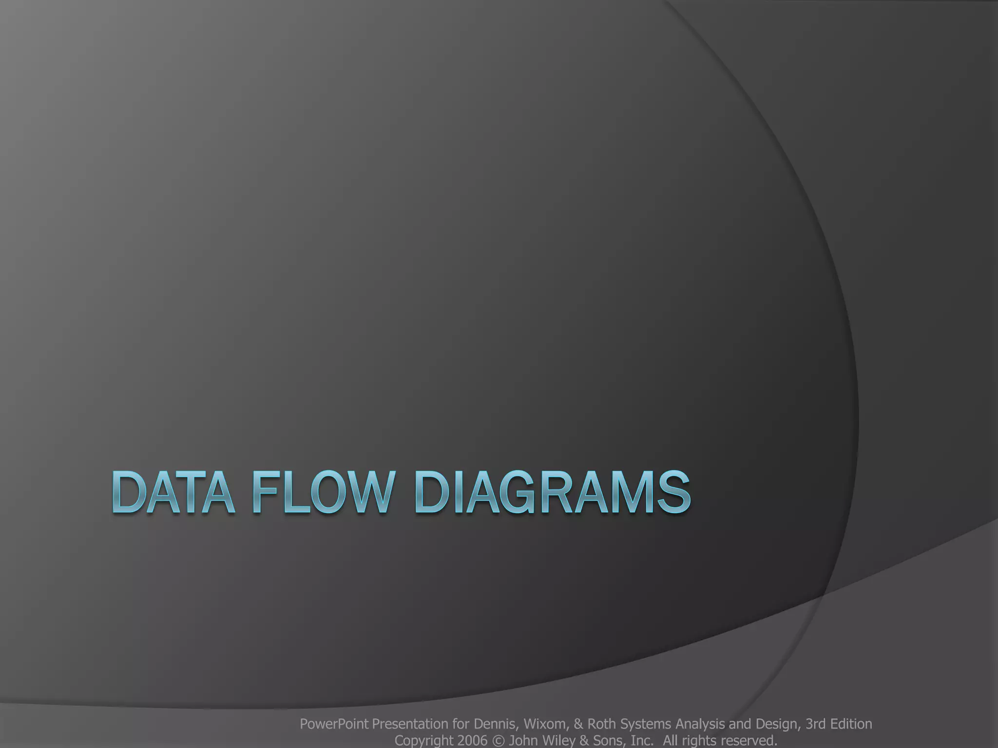 PowerPoint Presentation for Dennis, Wixom, & Roth Systems Analysis and Design, 3rd Edition
Copyright 2006 © John Wiley & Sons, Inc. All rights reserved.
 