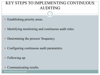 Process monitoring and_audit_sadhana | PPTX