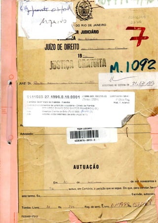 1º PROCESSO JUDICIAL DE ATIVISMO ATEÍSTA NA HISTÓRIA DO BRASIL (Nº 1996.001.107711-1)